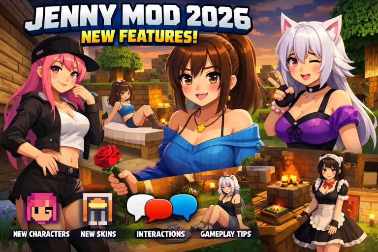 Jenny Mod 2026 New Features: New Characters, Skins, Interactions & Gameplay Tips (Focus on what's fresh in 2026 versions like v5.1 or updates.