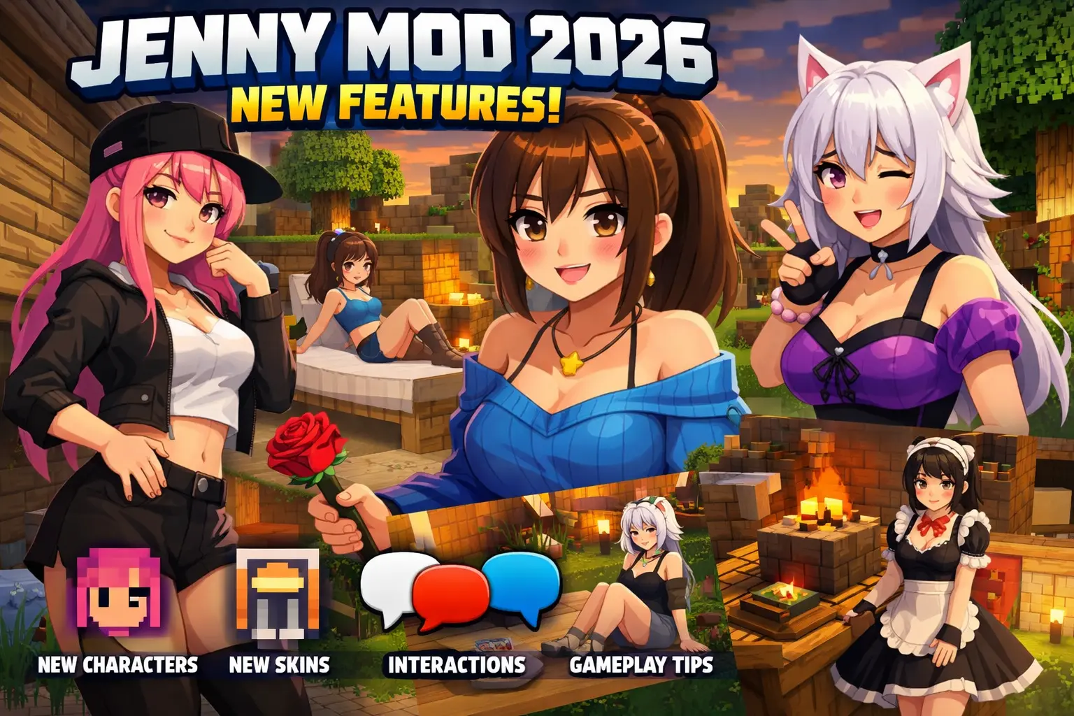 Jenny Mod 2026 New Features: New Characters, Skins, Interactions & Gameplay Tips (Focus on what's fresh in 2026 versions like v5.1 or updates.